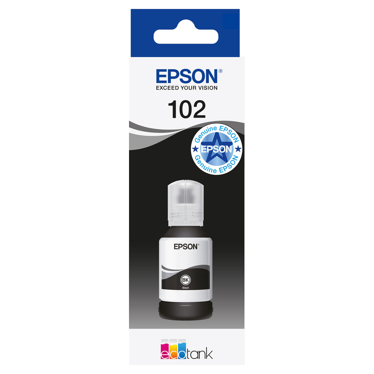 Epson Tinte 102 EcoTank C13T03R140 Schwarz bis zu 7.500 Seiten