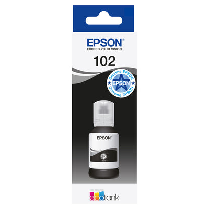 Epson Tinte 102 EcoTank C13T03R140 Schwarz bis zu 7.500 Seiten
