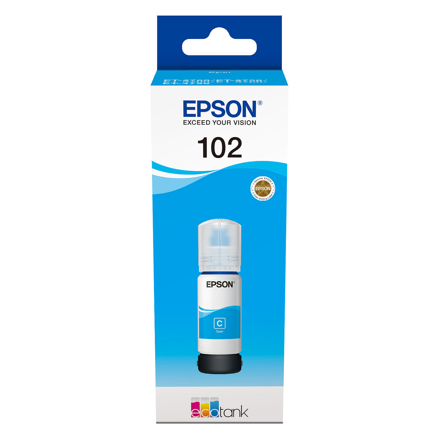 Epson Tinte 102 EcoTank C13T03R240 Cyan bis zu 6.000 Seiten