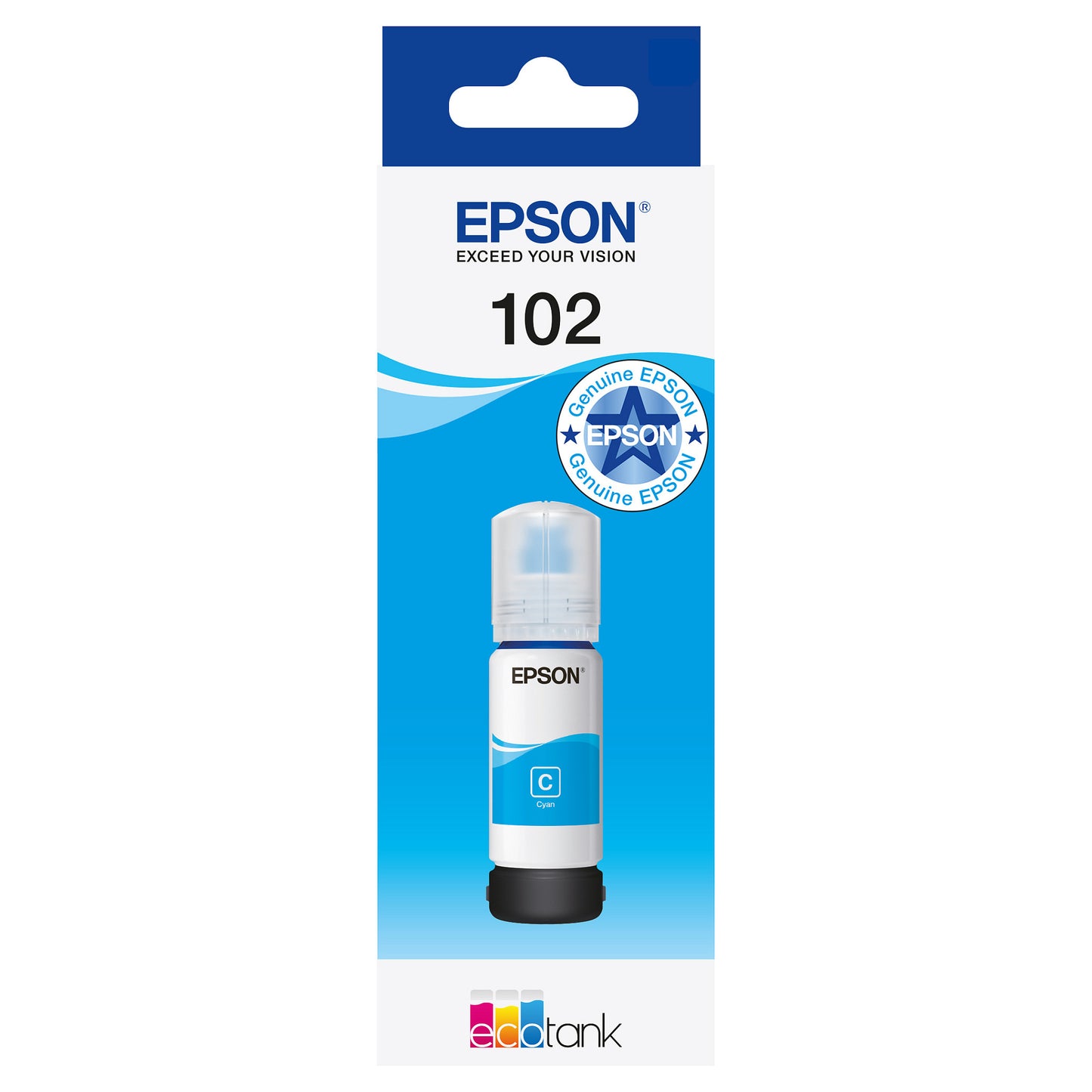 Epson Tinte 102 EcoTank C13T03R240 Cyan bis zu 6.000 Seiten