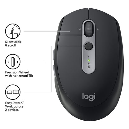 Logitech M590 Silent Bluetooth Optisch Graphit