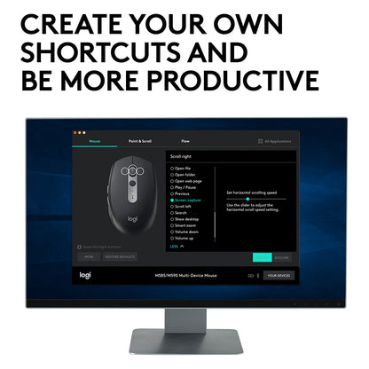 Logitech M590 Silent Bluetooth Optisch Graphit