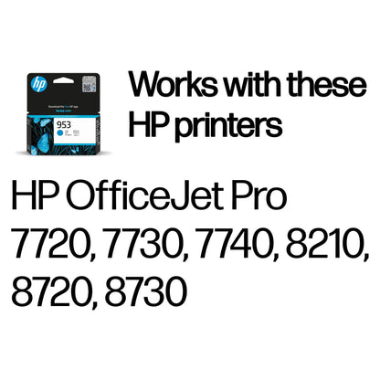 HP Tinte 953 F6U12AE cyan