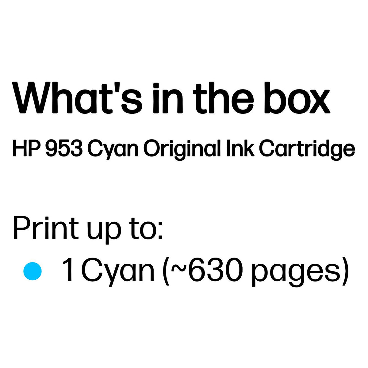 HP Tinte 953 F6U12AE cyan