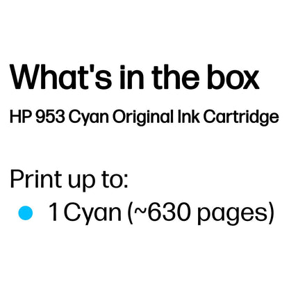 HP Tinte 953 F6U12AE cyan