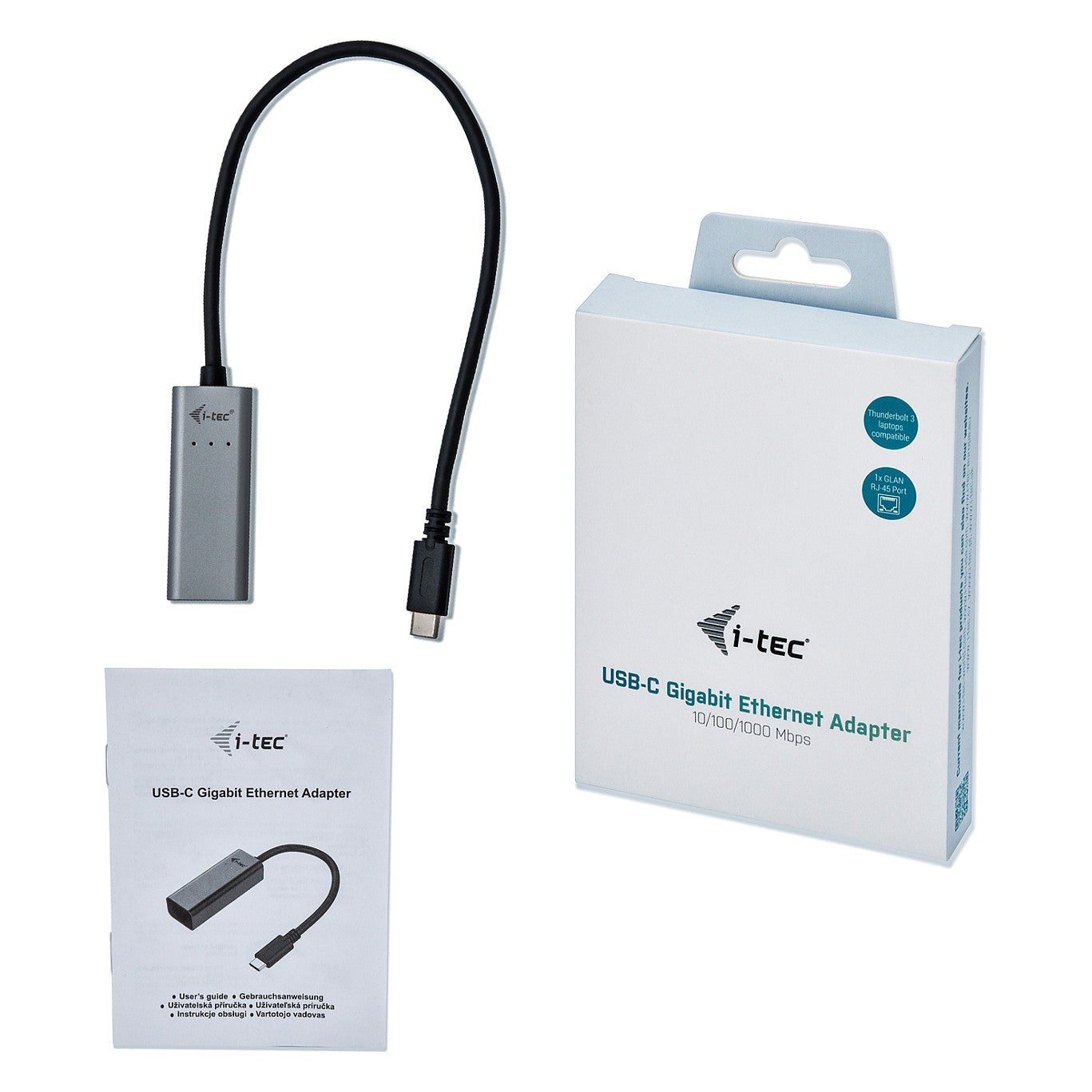 USB I-Tec USB-C Metal Gigabit Ethernet Adapter