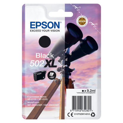 Epson Tinte 502XL C13T02W14010 Schwarz bis zu 550 Seiten