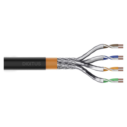 DIGITUS CAT.7 S/FTP Erdverlegekabel. simplex. PE.100m.grau