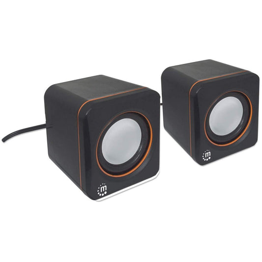 MANHATTAN 2600 Lautsprechersystem Voller Stereoklang und kompaktes Format optimal fuer das mobile Musikerlebnis