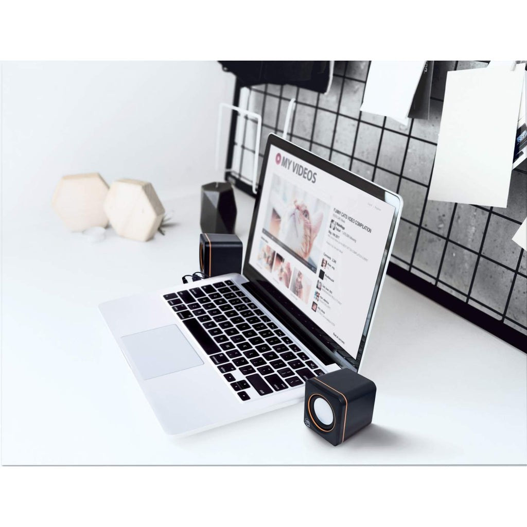 MANHATTAN 2600 Lautsprechersystem Voller Stereoklang und kompaktes Format optimal fuer das mobile Musikerlebnis