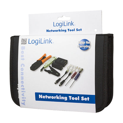 LogiLink Management Netzwerk-Werkzeugset mit Tasche 6-teilig