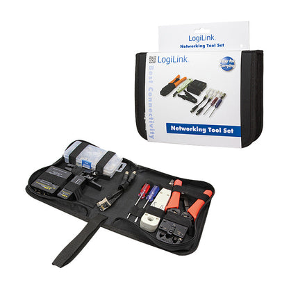 LogiLink Management Netzwerk-Werkzeugset mit Tasche 6-teilig