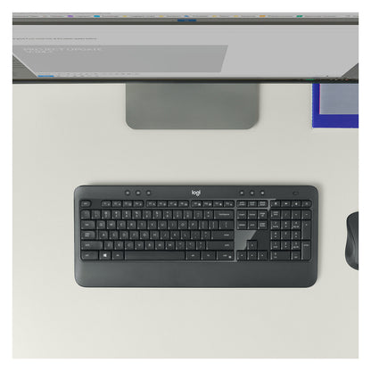 Logitech MK540 RF Wireless Azerty Belgisch Schwarz - Weiß