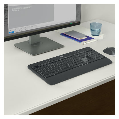 Logitech MK540 RF Wireless Azerty Belgisch Schwarz - Weiß