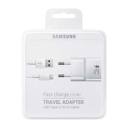 Samsung Schnellladegerät 15W Netzteil inkl.Datenkabel Typ-C 1,5m White (Bulk)