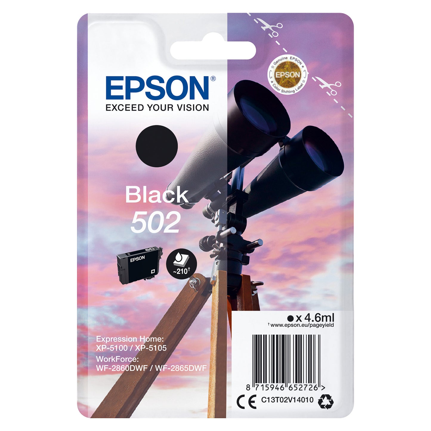 Epson 502 C13T02V14010 black