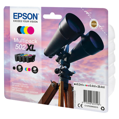 Epson Tinte 502 C13T02W64010 4er Multipack (BKMCY) bis zu 470 Seiten