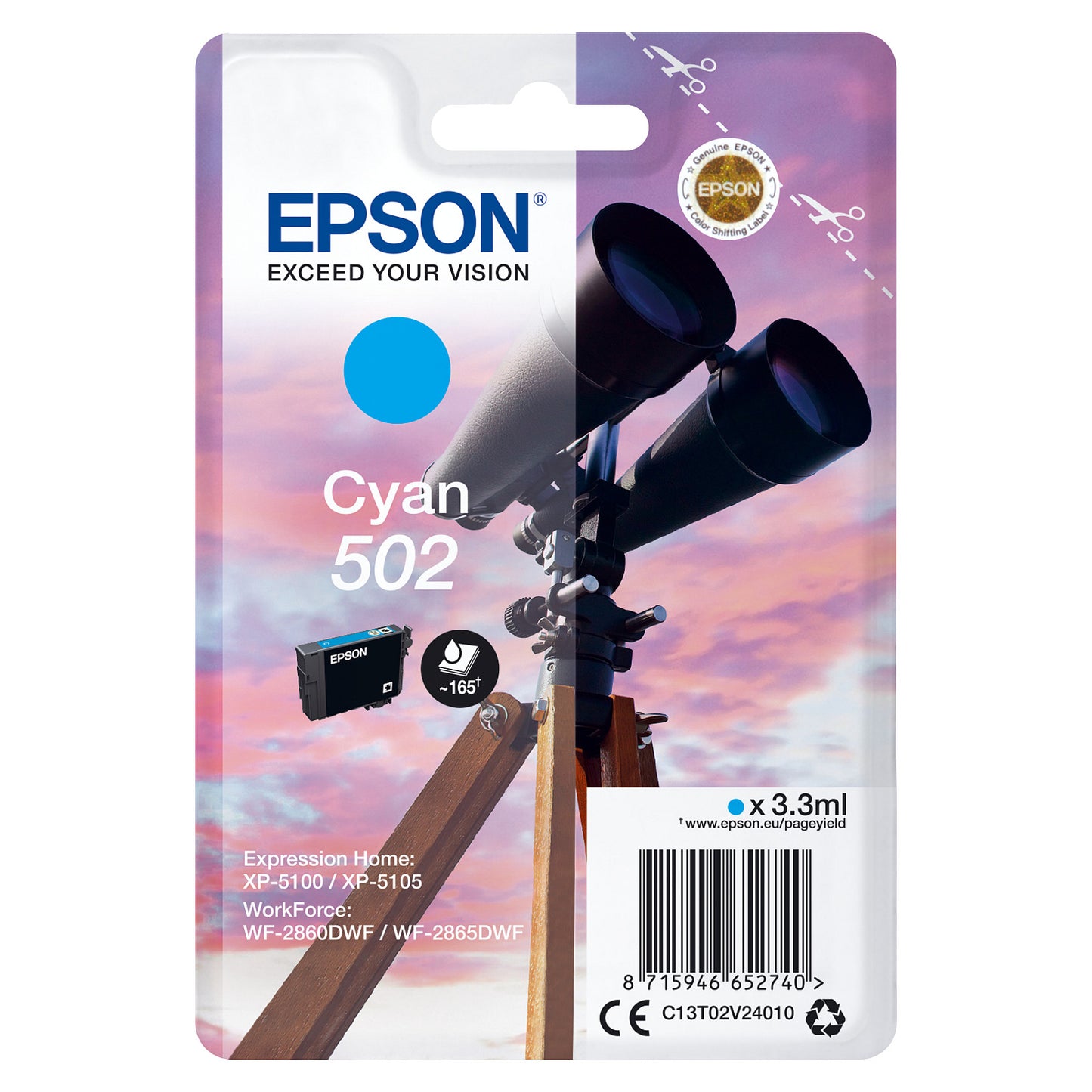 Epson 502 C13T02V24010 cyan