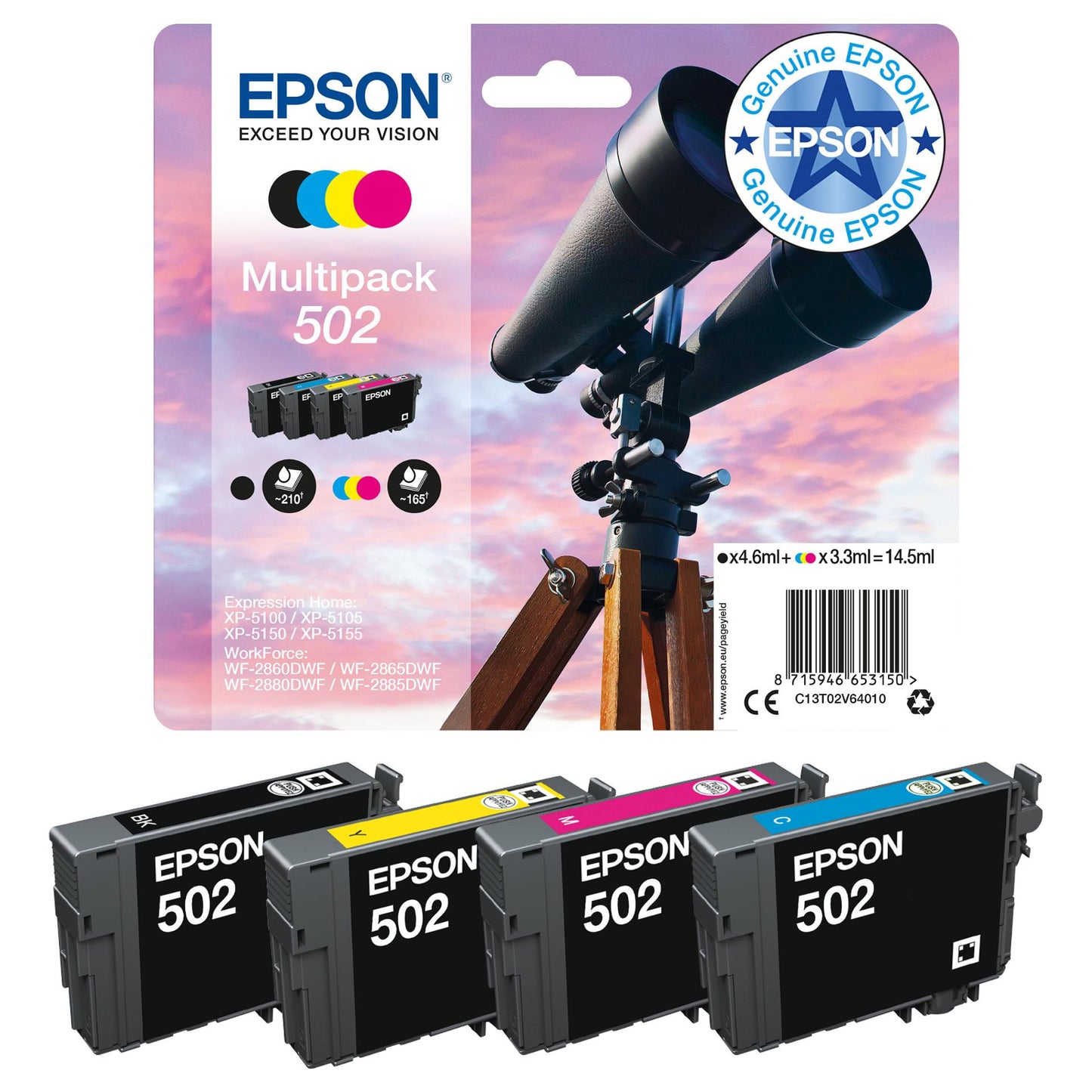 Epson 502 C13T02V24010 cyan
