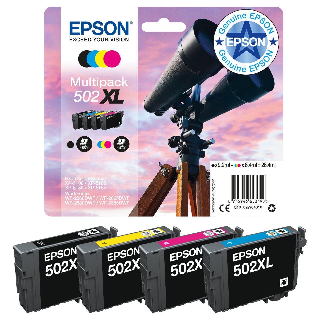 Epson 502 C13T02V24010 cyan