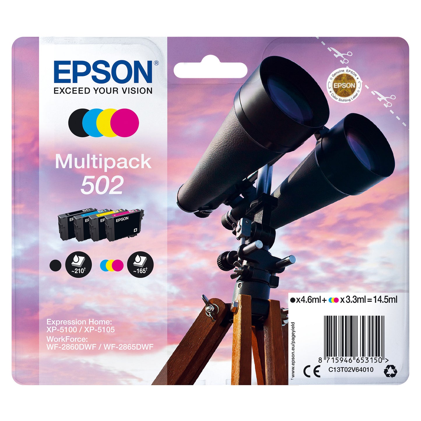 Epson 502 C13T02V64010 CMYK