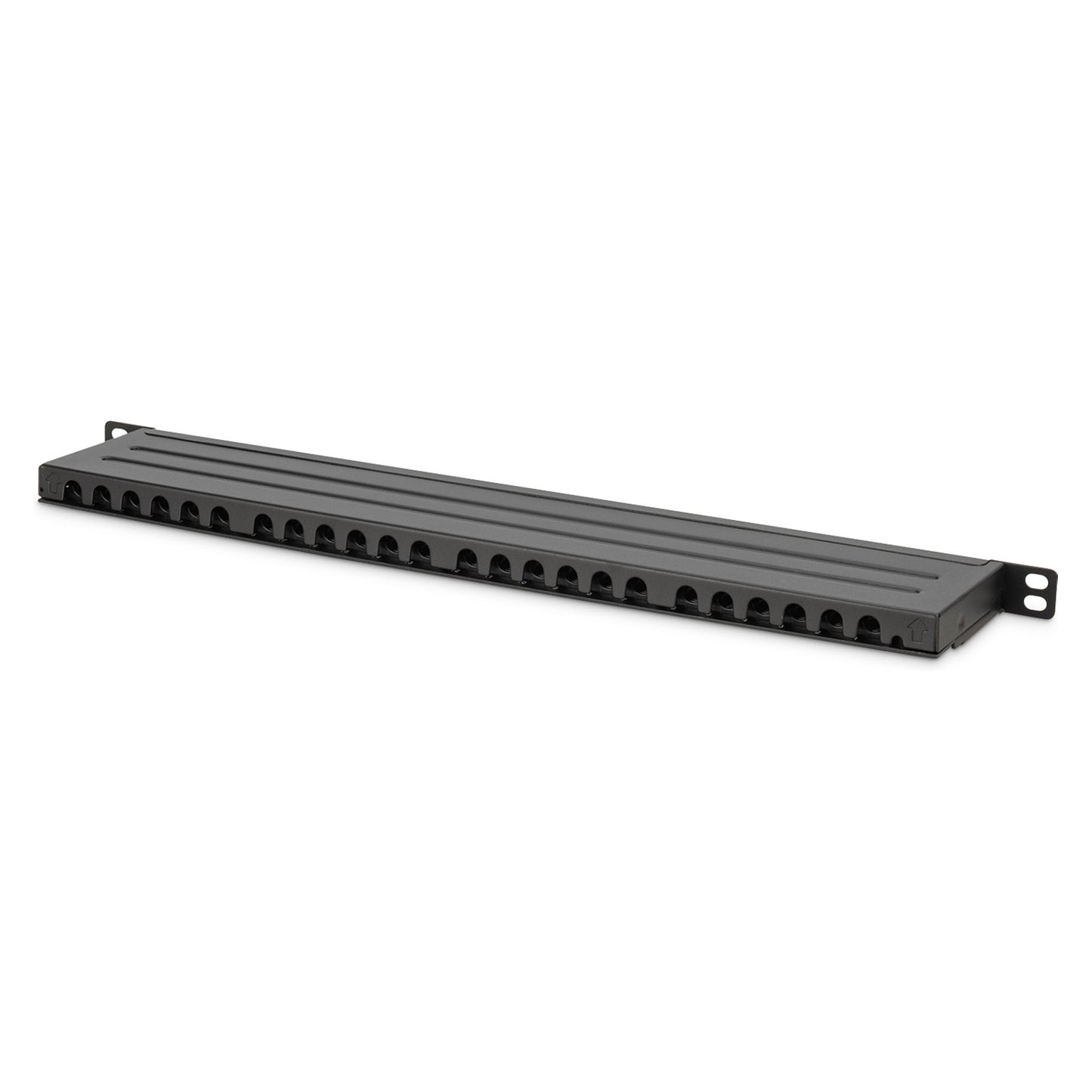 DIGITUS Patchpanel 0,5HE 24-Port Cat6a geschirmt schwarz