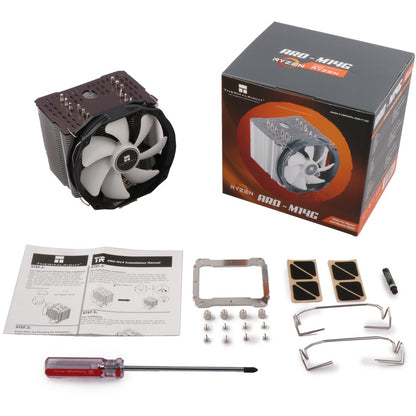 K Cooler AMD Socket Thermalright ARO-M14 AMD Ryzen CPU-Cooler - Grey TDP 240W