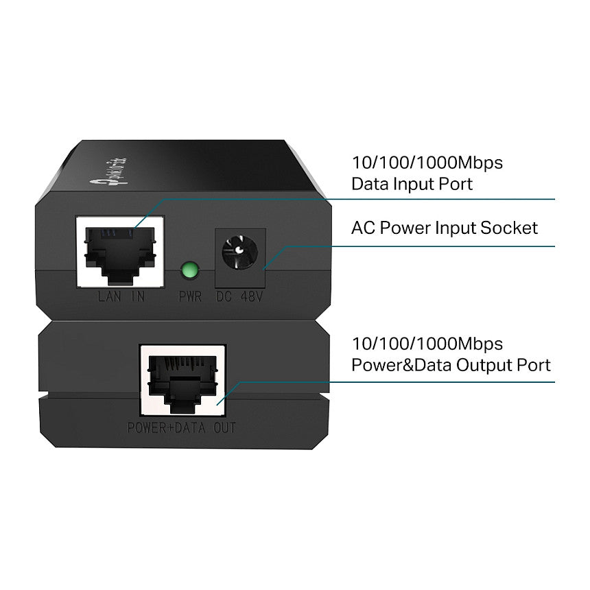 Z TP-Link POE150S PoE-Injektor