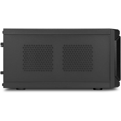 Sharkoon QB One Schwarz - Midi/Minitower ITX, Mini-ITX 3,5 " - PC-/Server Netzteil Kühler - USB, USB 2.0, USB 3.0