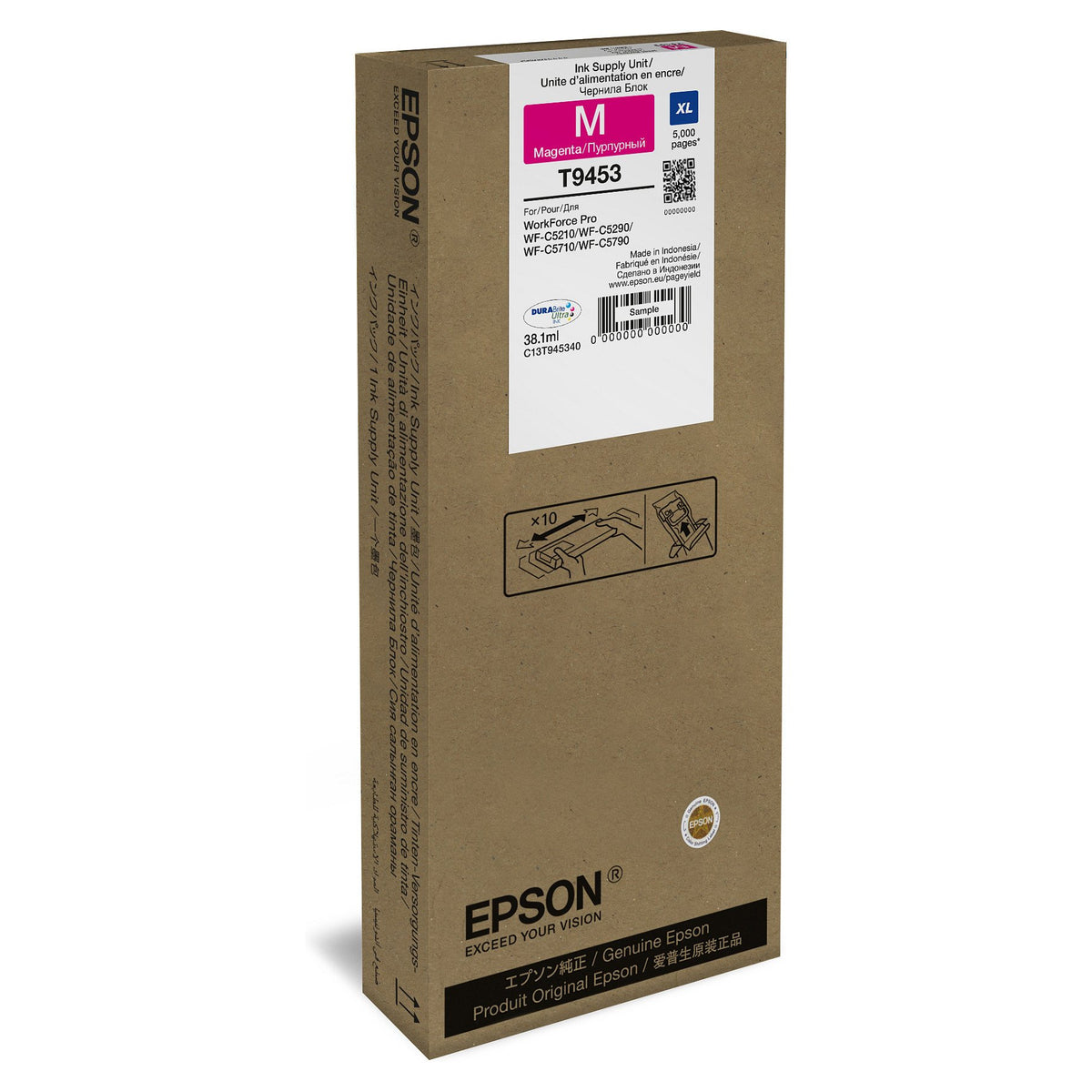 Epson Tinte T9453 XL C13T945340 Magenta bis zu 5.000 Seiten