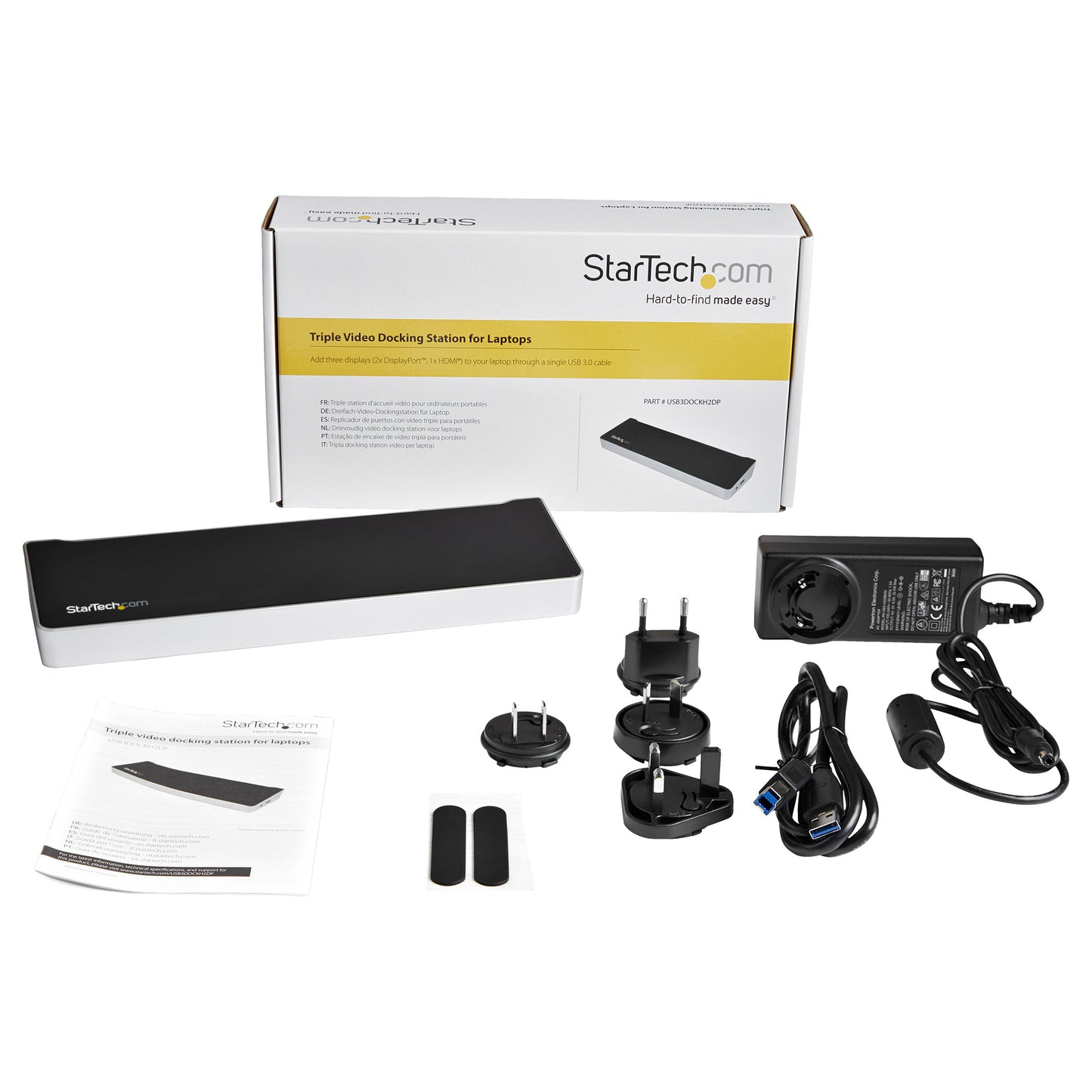 D StarTech Triple-Video Laptop Dockingstation - USB 3.0 - Docking Station