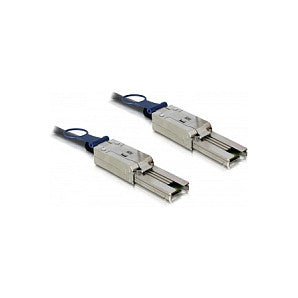 Delock Angeschlossenes externes SCSI (SAS)-Kabel (seriell) - 4x Shielded Mini MultiLane SAS (SFF-8088), 26-polig - 4x Shielded Mini MultiLane SAS