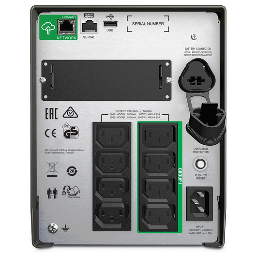 APC Smart-UPS Tower SMT1000iC 1000VA 700W Line Interactive SmartConnect Port+SmartSlot