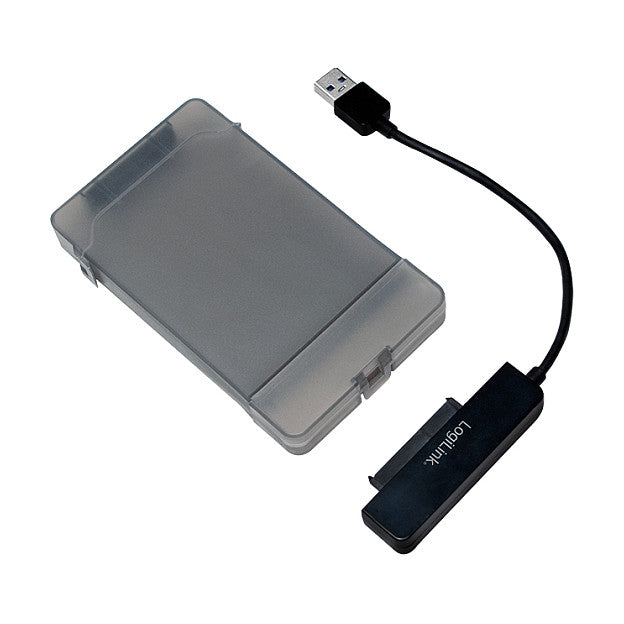 LogiLink AU0037 Speicherlaufwerksgehäuse 2.5 Zoll HDD / SSD-Gehäuse Grau