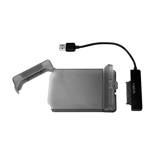 LogiLink AU0037 Speicherlaufwerksgehäuse 2.5 Zoll HDD / SSD-Gehäuse Grau