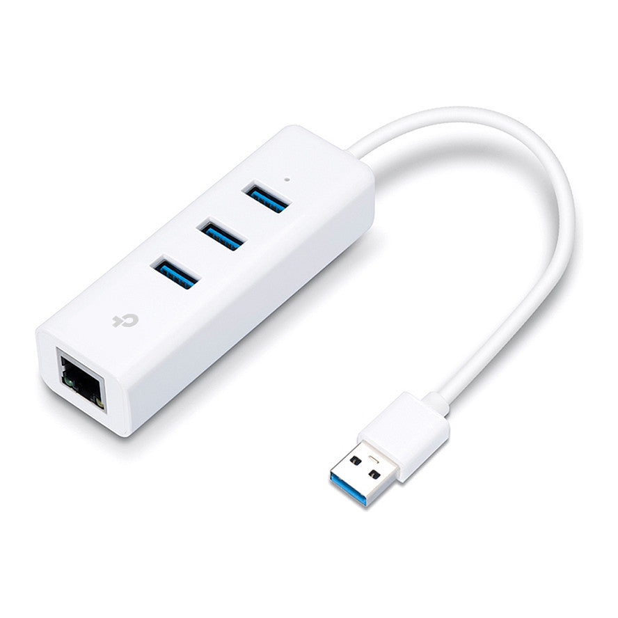 USB TP-LINK UE330 - USB 3.0 to Gigabit Ethernet Network Adapter with 3-Port USB 3.0 Hub