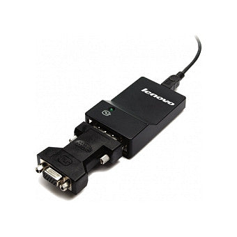 Lenovo USB 3.0 to DVI/VGA Monitor Adapter - Adapter - Digital / Daten, Digital / Display / Video 0,7 m - Schwarz
