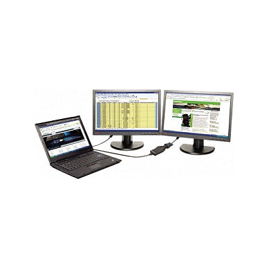Lenovo USB 3.0 to DVI/VGA Monitor Adapter - Adapter - Digital / Daten, Digital / Display / Video 0,7 m - Schwarz