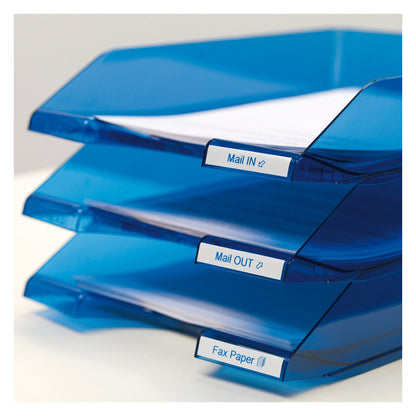 Dymo LabelWriter - D1 Etiketten Selbstklebend - 12 mm x 7 m - Blau auf Weiß - (S0720540)