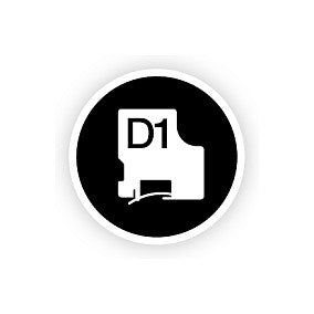 Dymo D1 Etiketten S0720500 12mm x 7m Schwarz auf Transparent