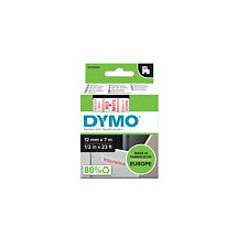 Dymo LabelWriter - D1 Etiketten selbstklebend - 12 mm x 7 m - Rot auf Weiß - (S0720550)
