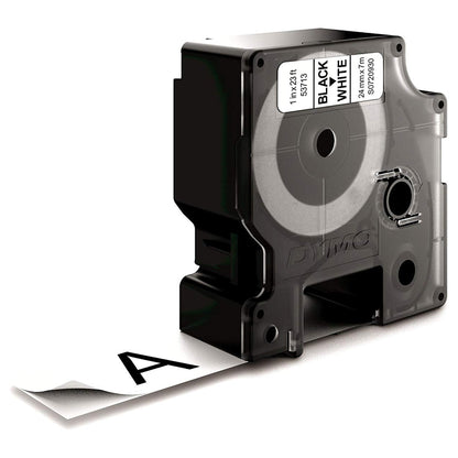 Dymo LabelWriter - D1 Etiketten Selbstklebend - 24 mm x 7 m - Schwarz auf Weiß - (S0720930)