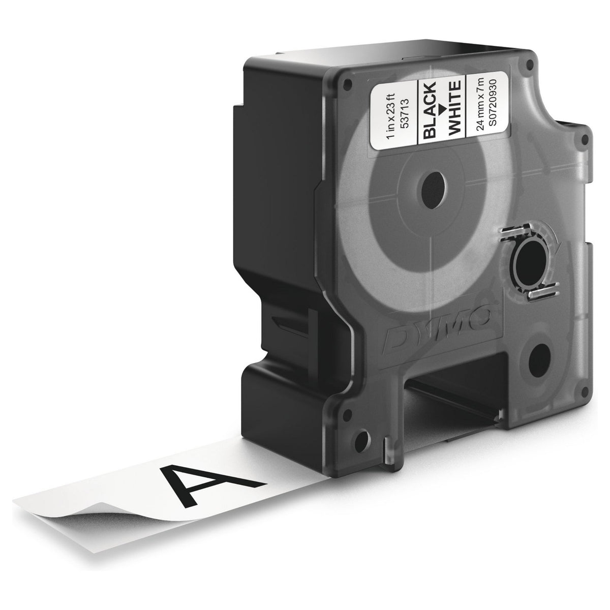 Dymo LabelWriter - D1 Etiketten Selbstklebend - 24 mm x 7 m - Schwarz auf Weiß - (S0720930)