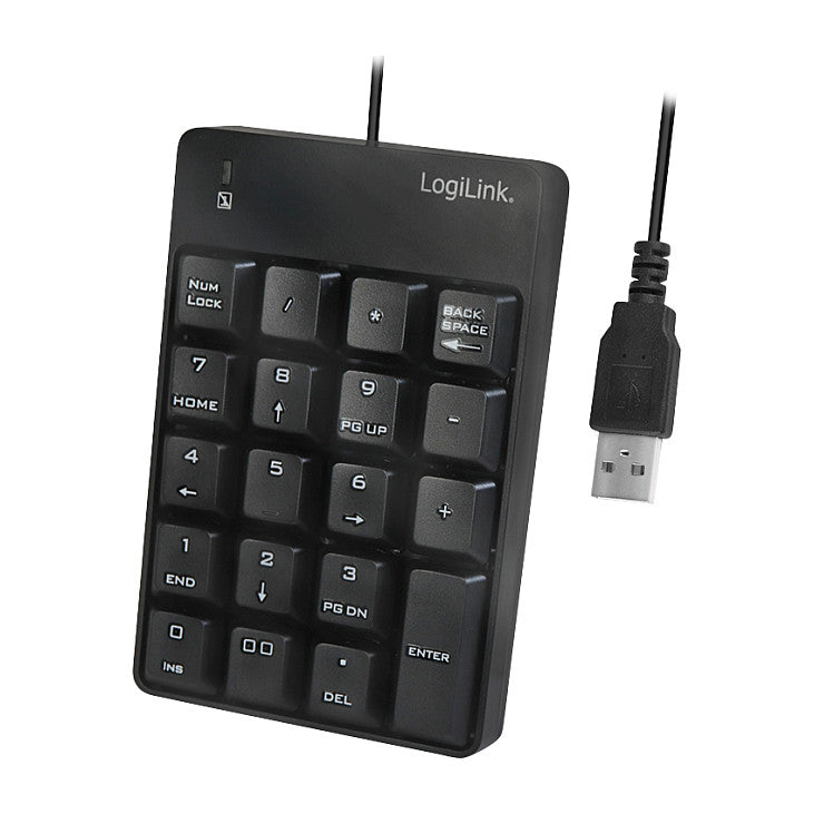 LogiLink ID0184 Numerische Tastatur Notebook Schwarz