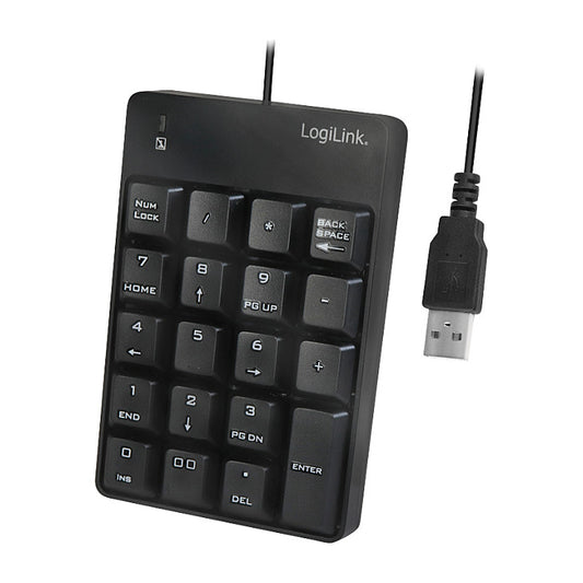 LogiLink ID0184 Numerische Tastatur Notebook Schwarz