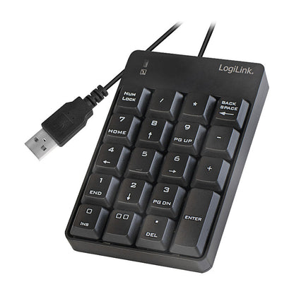 LogiLink ID0184 Numerische Tastatur Notebook Schwarz