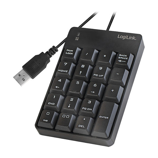 LogiLink ID0184 Numerische Tastatur Notebook Schwarz
