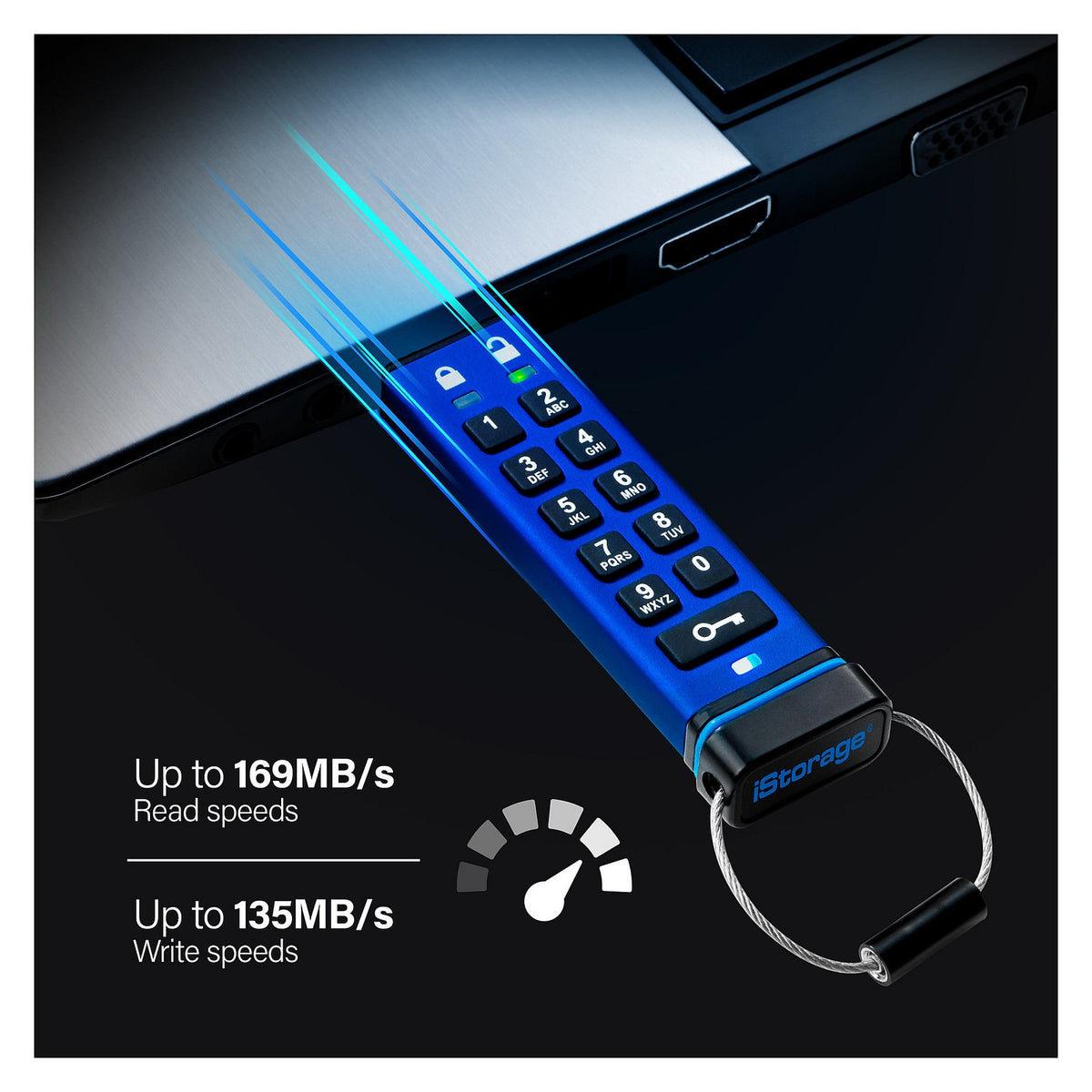 USB3 iStorage datAshur Pro - USB-Flash-Laufwerk - verschlüsselt