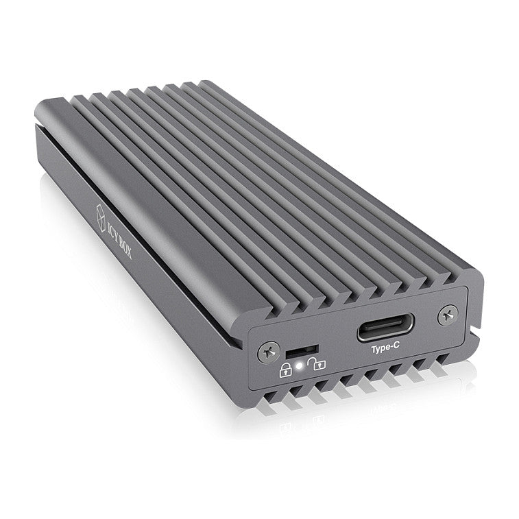 ICY BOX IB-1817M-C31 Externes USB-C 3.1 Gehäuse für M.2 NVMe SSD Aluminium