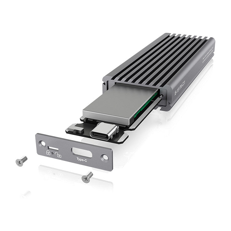 ICY BOX IB-1817M-C31 Externes USB-C 3.1 Gehäuse für M.2 NVMe SSD Aluminium